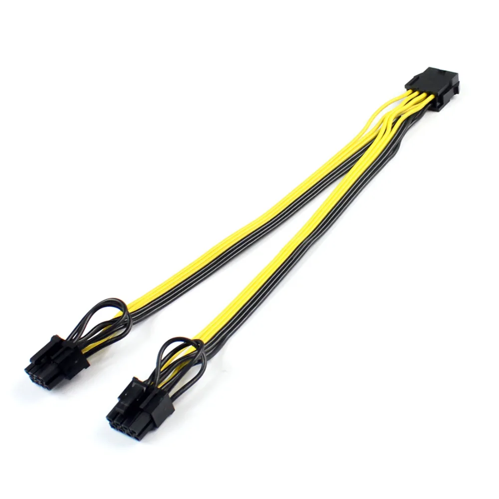 CPU 8pin Female to dual PCI-E PCI Express 8p ( 6 + 2 pin) Мужской кабель питания 18AWG провод для видеокарты BTC Miner 15 см
CPU 8pin Female to dual PCI-E PCI Express 8p ( 6 + 2 pin) Мужской кабель питания 18AWG провод для видеокарты BTC Miner 15 см