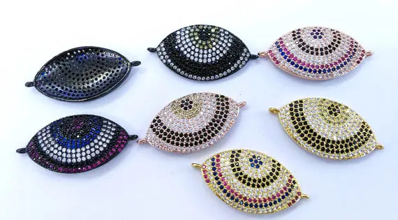 12pcs 22-30mm CZ Micro Pave Diamond Cubic Zirconia horse eye evil connector Healing Hand sharp spikes Charms Pendants
12pcs 22-30mm CZ Micro Pave Diamond Cubic Zirconia horse eye evil connector Healing Hand sharp spikes Charms Pendants