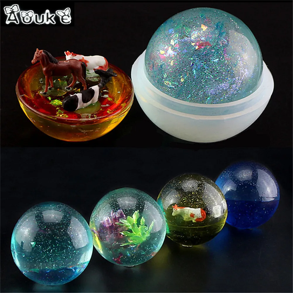 Crystal Spherical Epoxy Resin Mold DIY Necklace Pendant Tools Manual Accessories Silicone Molds Chocolate Cake Decorating Mould
Crystal Spherical Epoxy Resin Mold DIY Necklace Pendant Tools Manual Accessories Silicone Molds Chocolate Cake Decorating Mould