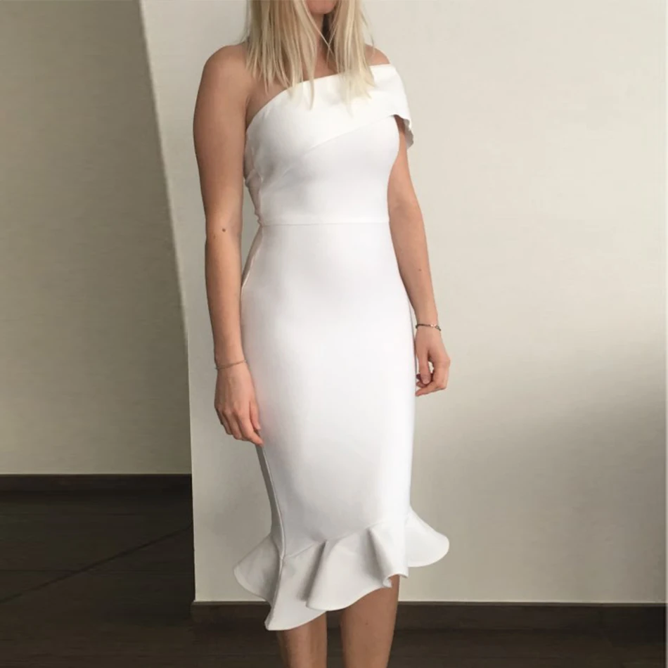 Seamyla 2020 New Summer Bandage Dress Vestidos Elegant Mermaid Celebrity Party Dress Women One Shoulder Sexy Nightclub Dresses
Seamyla 2020 New Summer Bandage Dress Vestidos Elegant Mermaid Celebrity Party Dress Women One Shoulder Sexy Nightclub Dresses