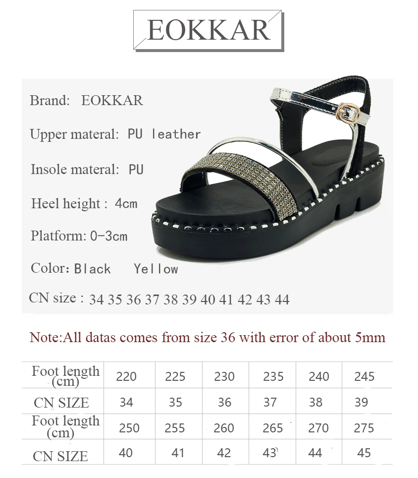 Eokkar 2019 Open Toe Women Thong Sandals Bling Ankle Strap Buckle Cute Flip Flop Med Heels Black Ladies Shoes Big Size 33-44
Eokkar 2019 Open Toe Women Thong Sandals Bling Ankle Strap Buckle Cute Flip Flop Med Heels Black Ladies Shoes Big Size 33-44
