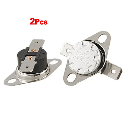 New 2 x Black Temperature Control Switch Thermostat 125C Celsius N.C. KSD301 tools
New 2 x Black Temperature Control Switch Thermostat 125C Celsius N.C. KSD301 tools