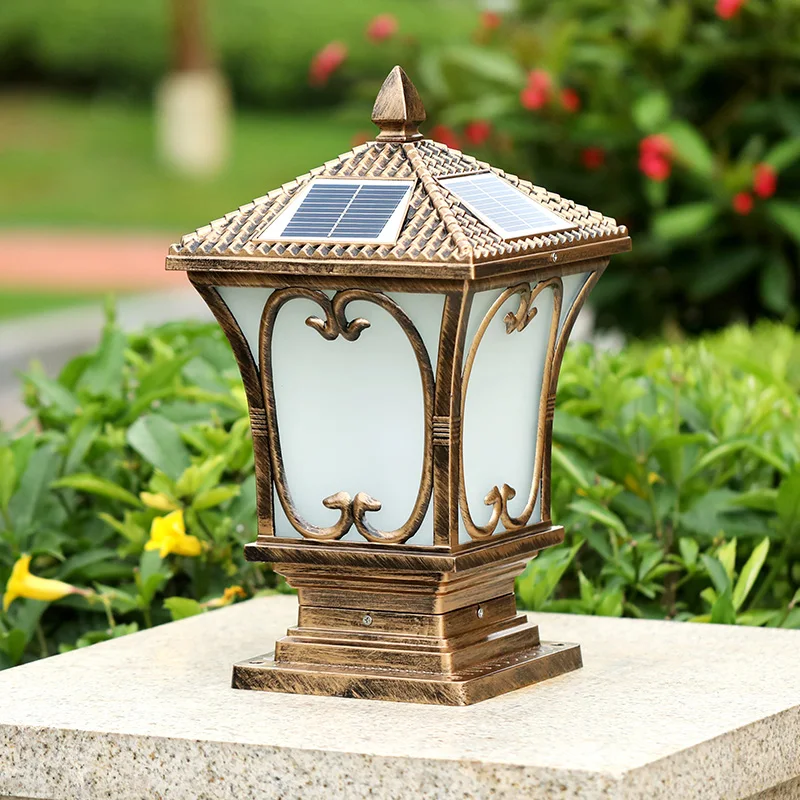 solar pillar lamp outdoor retro aluminum post lights garden landscape lighting solar stigma light waterproof villa column lights
solar pillar lamp outdoor retro aluminum post lights garden landscape lighting solar stigma light waterproof villa column lights