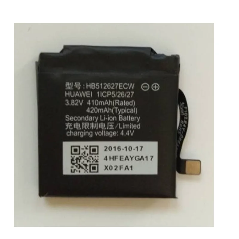 HB512627ECW for HUAWEI WATCH 2 Battery Li Polymer Rechargeable Bateria Replacement 3.82V 420mAh+Track Code
HB512627ECW for HUAWEI WATCH 2 Battery Li Polymer Rechargeable Bateria Replacement 3.82V 420mAh+Track Code