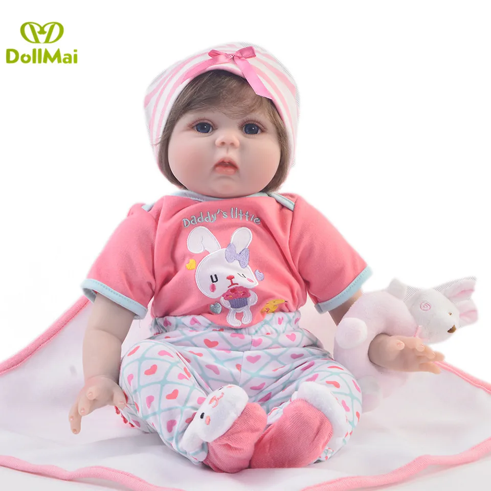 Boneca Reborn girl dolls 22inch 55cm real cute silicone reborn baby doll toys for children bebes reborn menina
Boneca Reborn girl dolls 22inch 55cm real cute silicone reborn baby doll toys for children bebes reborn menina