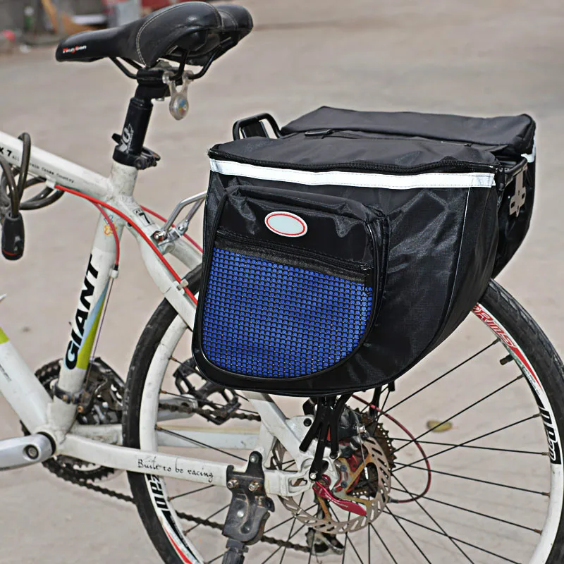 Велосипедные Сумки двухсторонняя велосипедная Задняя сумка 600D полиэстер для