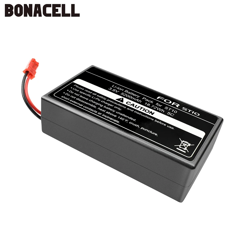 Batcool 3 6 V 5200mAh YP лопасти для Yuneec ST10 CS YEC100RX литиевая батарея RC Дрон аккумуляторная