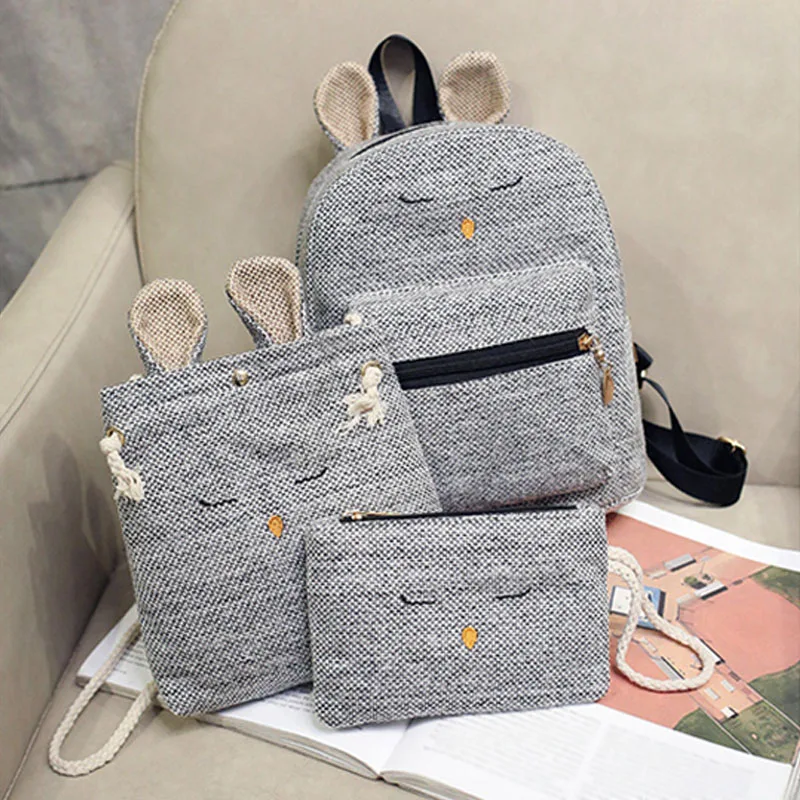 3 Pcs/Set Hot Sale Women Composite Bag Zipper Cotton Hemp Backpack Coin Pouch Lady Girl Casual Shoulder Bags
3 Pcs/Set Hot Sale Women Composite Bag Zipper Cotton Hemp Backpack Coin Pouch Lady Girl Casual Shoulder Bags