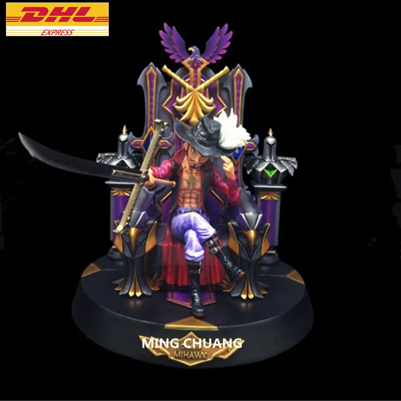 

11" ONE PIECE Statue Seven Warlords Of The Sea Bust Dracule Mihawk Full-Length Portrait 1:4 GK Action Figure Toy BOX 30 CM Z223