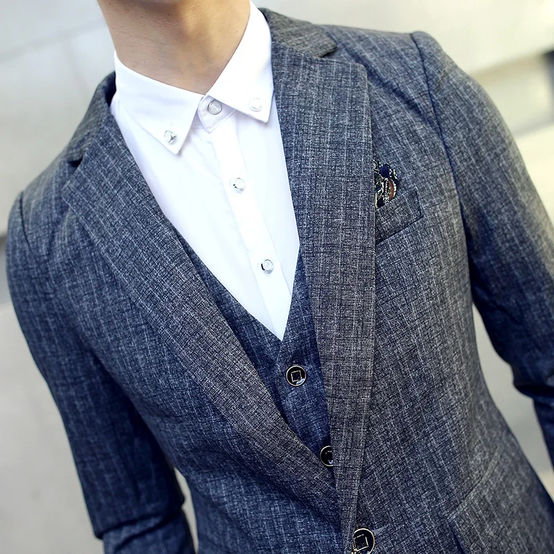 2piece Costume Homme Men Suit New Fashion Latest Coat Pant Vest Designs Wedding Suits For Men Korean Slim Fit Mens Dress Suits
2piece Costume Homme Men Suit New Fashion Latest Coat Pant Vest Designs Wedding Suits For Men Korean Slim Fit Mens Dress Suits