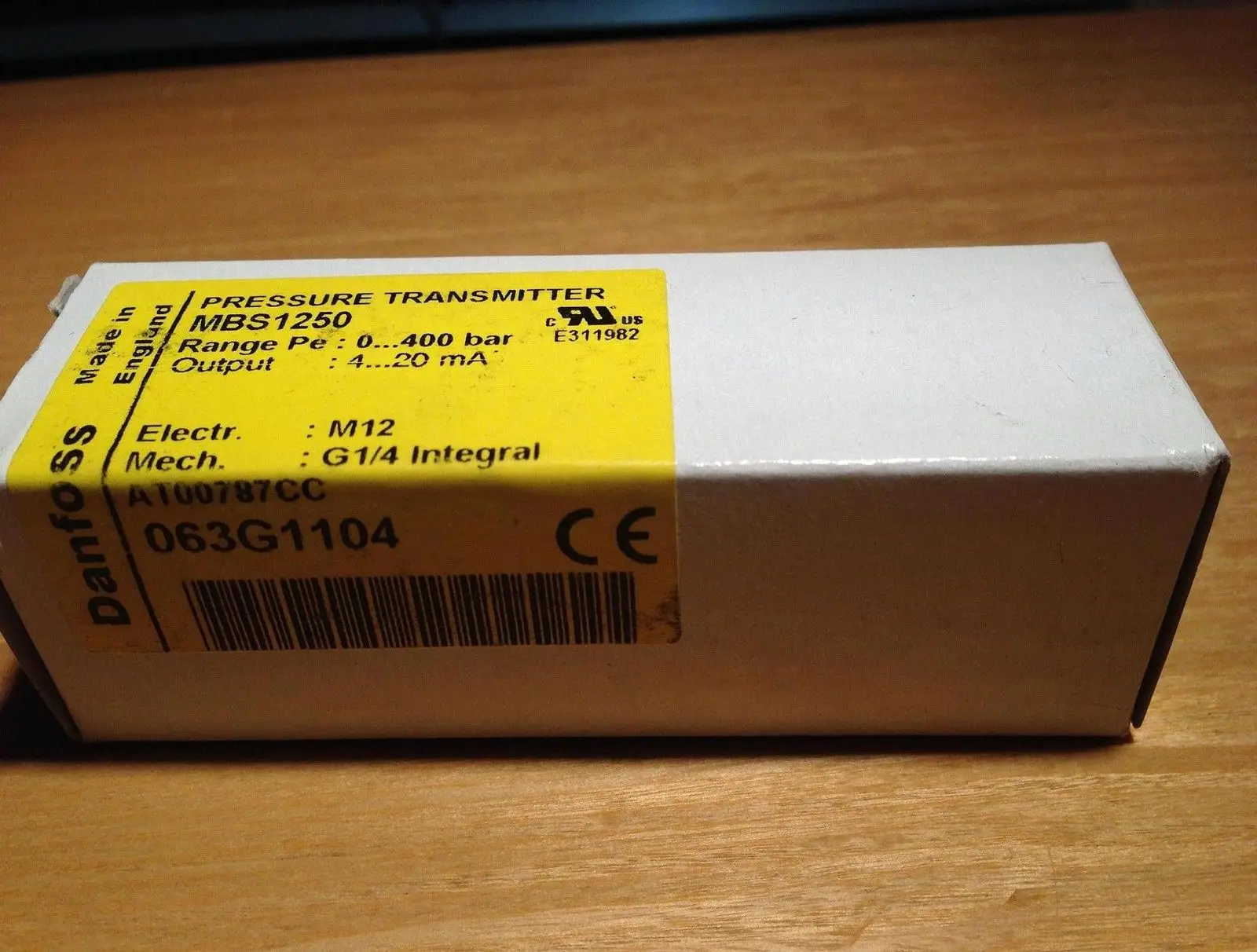 Sauer Danfoss MBS 1250 сверхмощный передатчик давления 0-400 бар 4-20мА Новый danfoss
Sauer Danfoss MBS 1250 сверхмощный передатчик давления 0-400 бар 4-20мА Новый danfoss