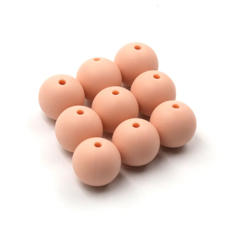 JOJOCHEW 100pcs Peachy Hot New Silicone Teething Beads 9mm-19mm BPA Free Silicone Nursing Round Silicone Beads Handmade
JOJOCHEW 100pcs Peachy Hot New Silicone Teething Beads 9mm-19mm BPA Free Silicone Nursing Round Silicone Beads Handmade