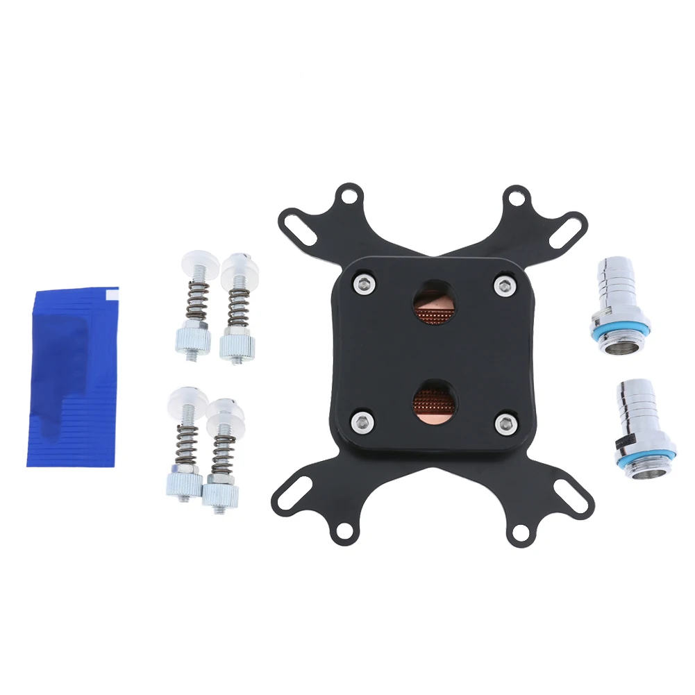 Universal CPU Water Cooling Block Nickel Plated Copper Base Inner Channel For Intel 775/1150/1155/1156/1366, AMD AM2/AM3/AM3+
Universal CPU Water Cooling Block Nickel Plated Copper Base Inner Channel For Intel 775/1150/1155/1156/1366, AMD AM2/AM3/AM3+