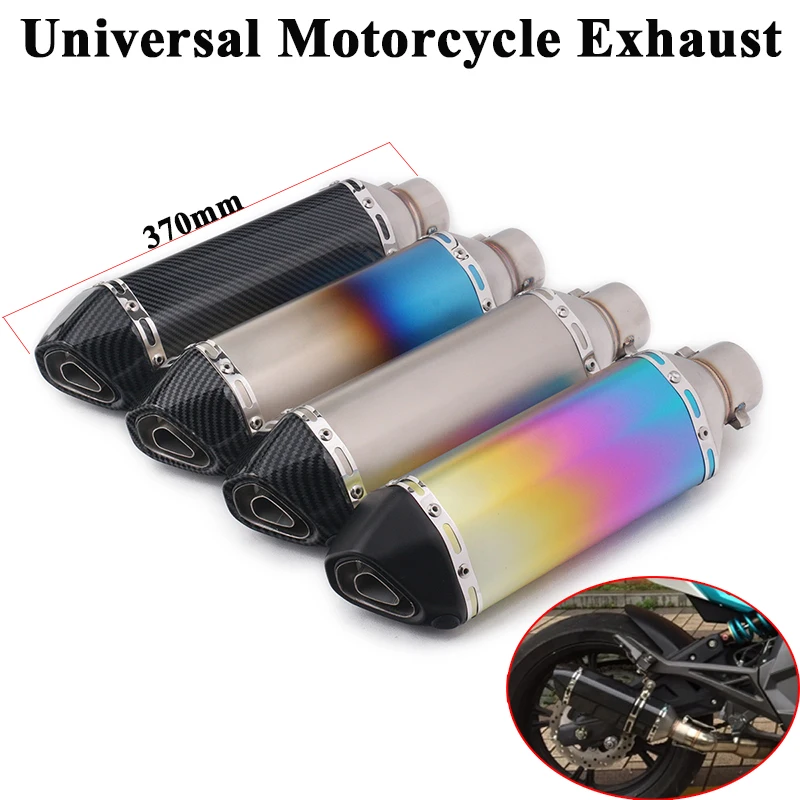 370mm Motorcycle Exhaust Pipe Escape Modified Universal Motorbike Muffler DB Killer For Ninja 250 Dirt Bike R15 R6 CBR300F K8 K7
370mm Motorcycle Exhaust Pipe Escape Modified Universal Motorbike Muffler DB Killer For Ninja 250 Dirt Bike R15 R6 CBR300F K8 K7