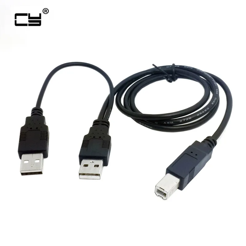 Dual USB 2.0 Male to Standard B Male Y Cable 80cm for Printer & Scanner & External Hard Disk Drive 80cm
Dual USB 2.0 Male to Standard B Male Y Cable 80cm for Printer & Scanner & External Hard Disk Drive 80cm