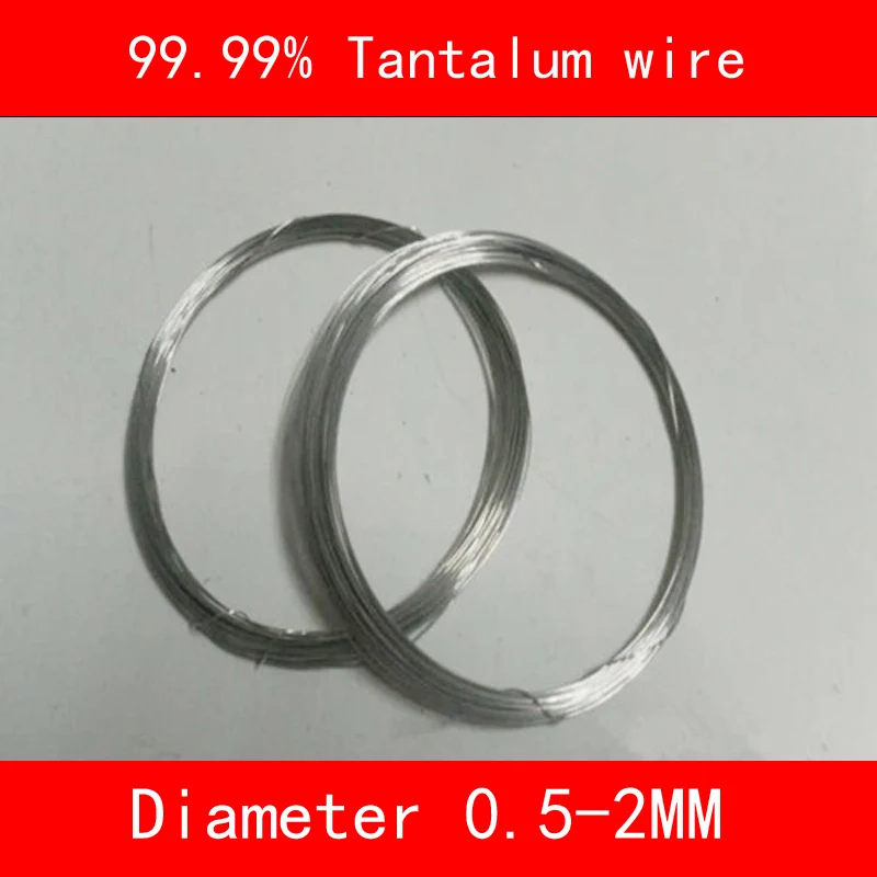 

99.99% Tantalum wire diameter 0.2mm 0.5mm 0.8mm 1mm length 1000mm Ta metal line