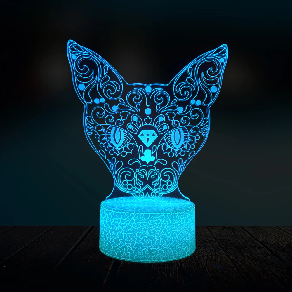 Animal Flower Cat Head 3D Lamp Night Lighting LED USB Mood Fade Multicolor Lava Effect Table Desk Kid Toys Gift Home Xmas Gifts
Animal Flower Cat Head 3D Lamp Night Lighting LED USB Mood Fade Multicolor Lava Effect Table Desk Kid Toys Gift Home Xmas Gifts
