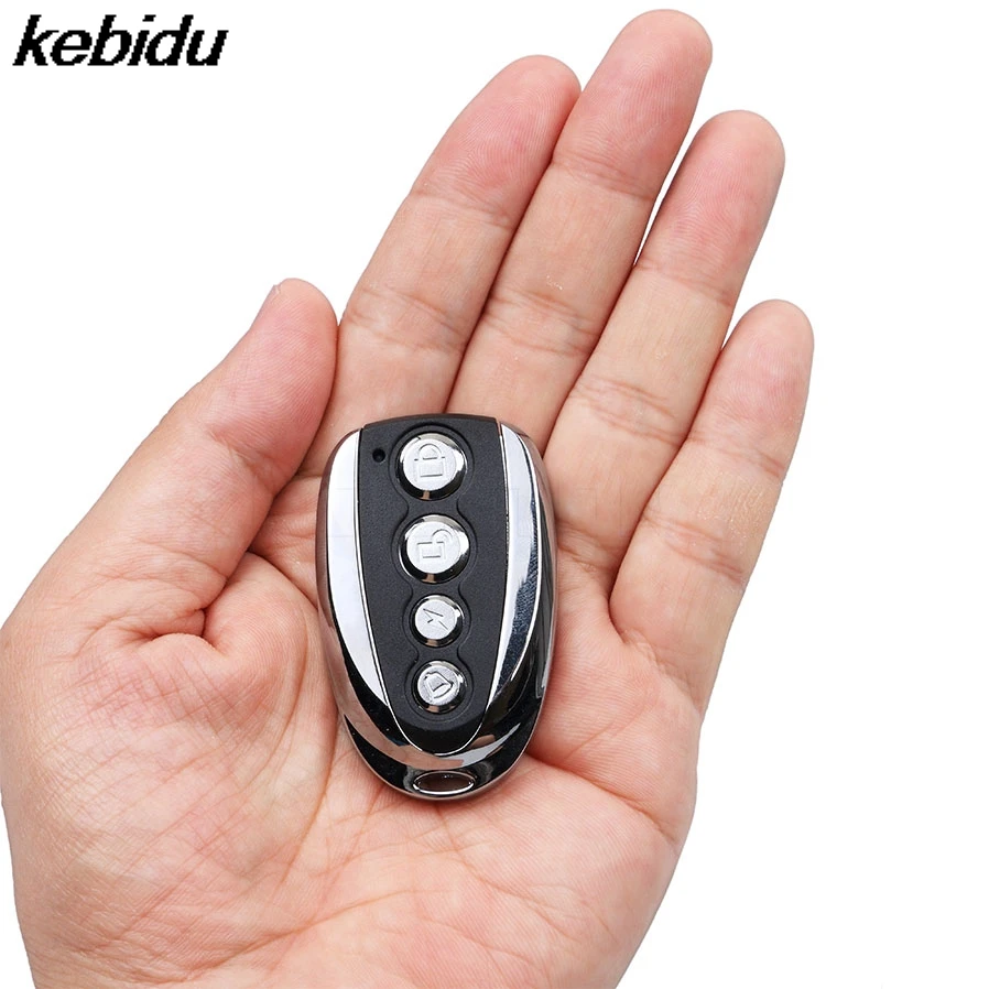 kebidu 433mhz Mini Electric 4 Button 433.92 MHz Auto Copy Remote Control Duplicator Cloning Car Key Gate Keys Copy Controller
kebidu 433mhz Mini Electric 4 Button 433.92 MHz Auto Copy Remote Control Duplicator Cloning Car Key Gate Keys Copy Controller