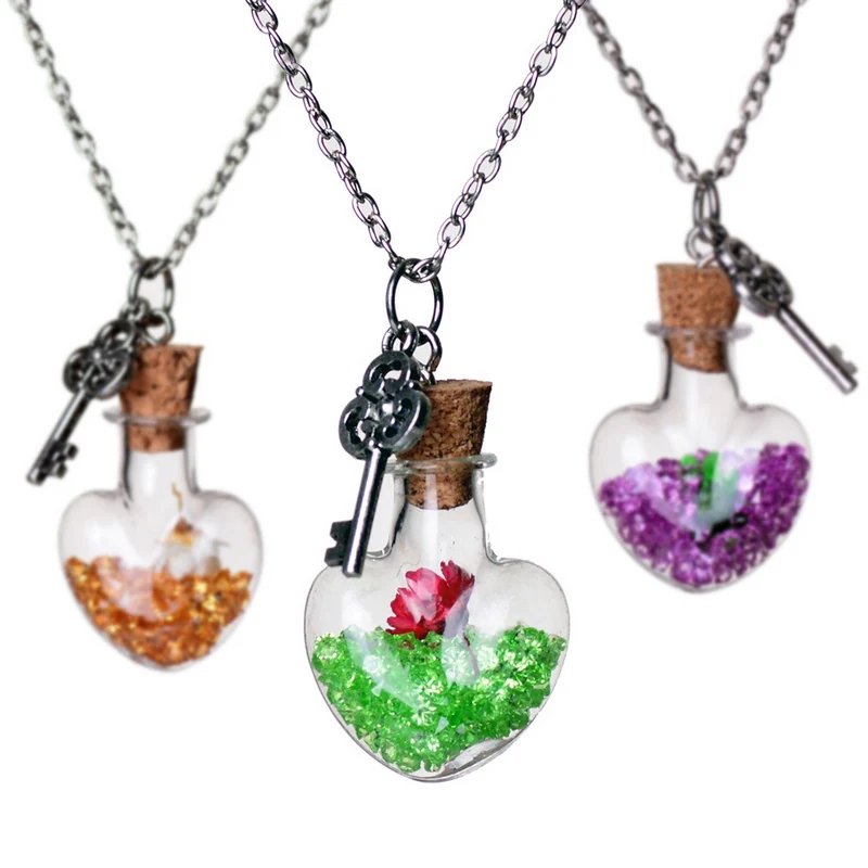 2017 Original Drifting Bottle Lively Pendent Necklace Creative Natural Dry Flower Women Necklace Heart Glass Necklace Girls Gift
2017 Original Drifting Bottle Lively Pendent Necklace Creative Natural Dry Flower Women Necklace Heart Glass Necklace Girls Gift