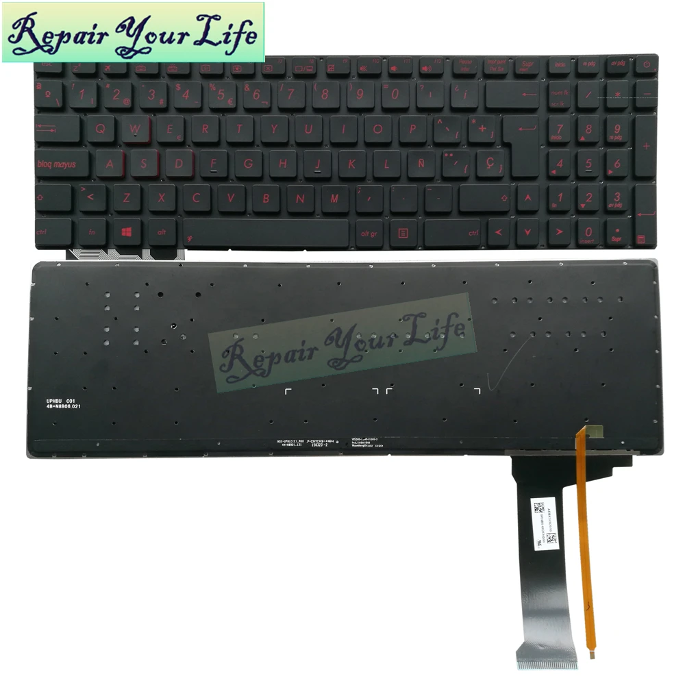 Клавиатура для ноутбука Asus G551 G551JW G551JX G551VW N551 SP, испанская раскладка с красной подсветкой, новинка
Клавиатура для ноутбука Asus G551 G551JW G551JX G551VW N551 SP, испанская раскладка с красной подсветкой, новинка