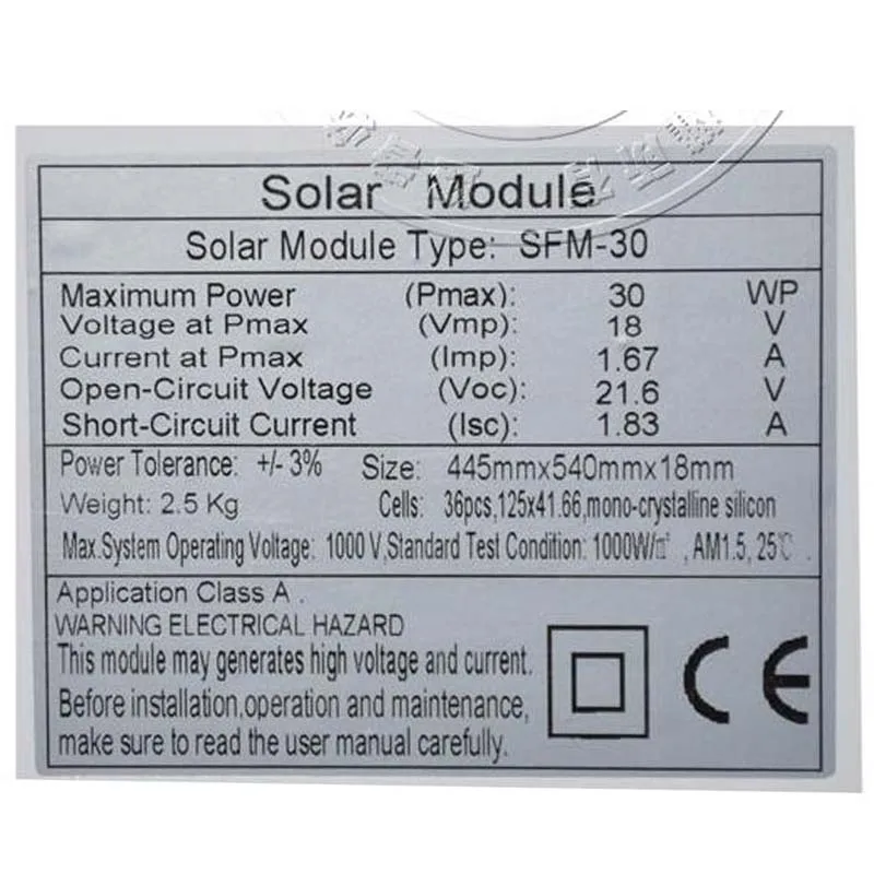 Portable Solar Panels For Camping Solar Energy Board 30W 12V Solar Charger Regulator Controller 10A 12V 24V Z Bracket Mount
Portable Solar Panels For Camping Solar Energy Board 30W 12V Solar Charger Regulator Controller 10A 12V 24V Z Bracket Mount