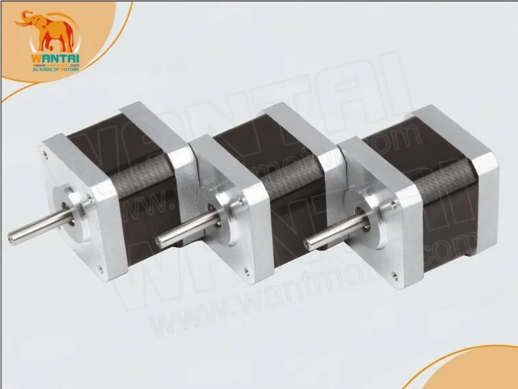 Wantaimotor Best sellers! 3pcs NEMA17 78 Oz-in CNC stepper motor stepping motor/1.7A,0.9degree, 2phase,3D Printer 42BYGHM809
Wantaimotor Best sellers! 3pcs NEMA17 78 Oz-in CNC stepper motor stepping motor/1.7A,0.9degree, 2phase,3D Printer 42BYGHM809