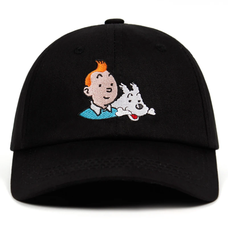 100% Cotton TinTin Dad hat Embroidered Baseball Cap Custom Strap Back Unisex Adjustable Aventures de Tintin Snapback Hat Man
100% Cotton TinTin Dad hat Embroidered Baseball Cap Custom Strap Back Unisex Adjustable Aventures de Tintin Snapback Hat Man