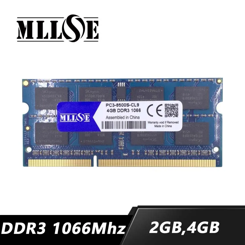 Оперативная память MLLSE ddr3 4 ГБ 2 8 1066 МГц pc3 8500 sdram ноутбук ОЗУ Гб ddr 3 4g 1066|sdram laptop|memory ram
