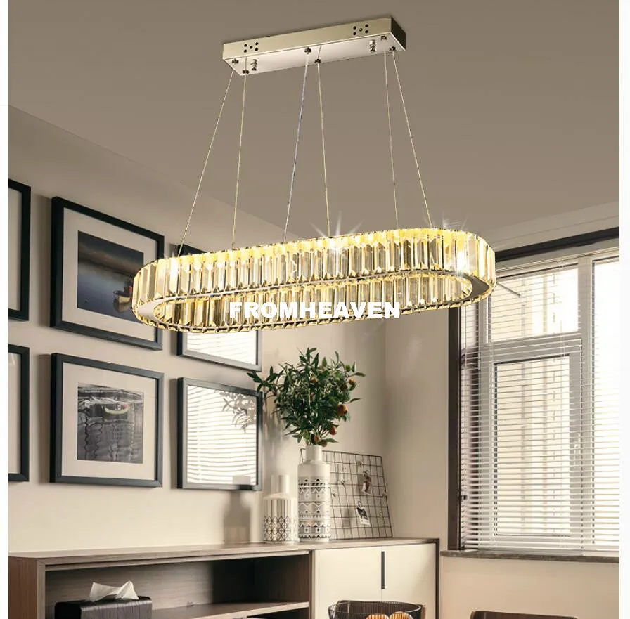 Free Shipping Modern L70cm W26cm Art Decora 90-265V Modern Style Design LED Crystal Hanging Lamp Luster AC Crystal Pendant Light
Free Shipping Modern L70cm W26cm Art Decora 90-265V Modern Style Design LED Crystal Hanging Lamp Luster AC Crystal Pendant Light