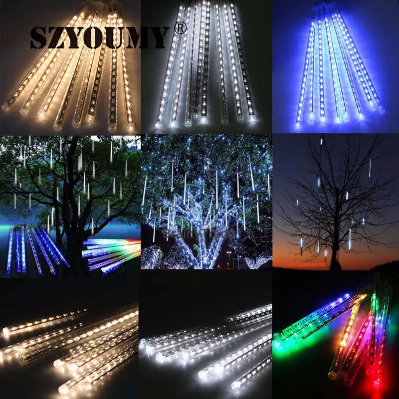 SZYOUMY 10pcs/Set 30CM 50CM Meteor Shower Rain Tubes AC 85-265V Christmas String Light Garden Wedding Party Holiday Tree Decor
SZYOUMY 10pcs/Set 30CM 50CM Meteor Shower Rain Tubes AC 85-265V Christmas String Light Garden Wedding Party Holiday Tree Decor