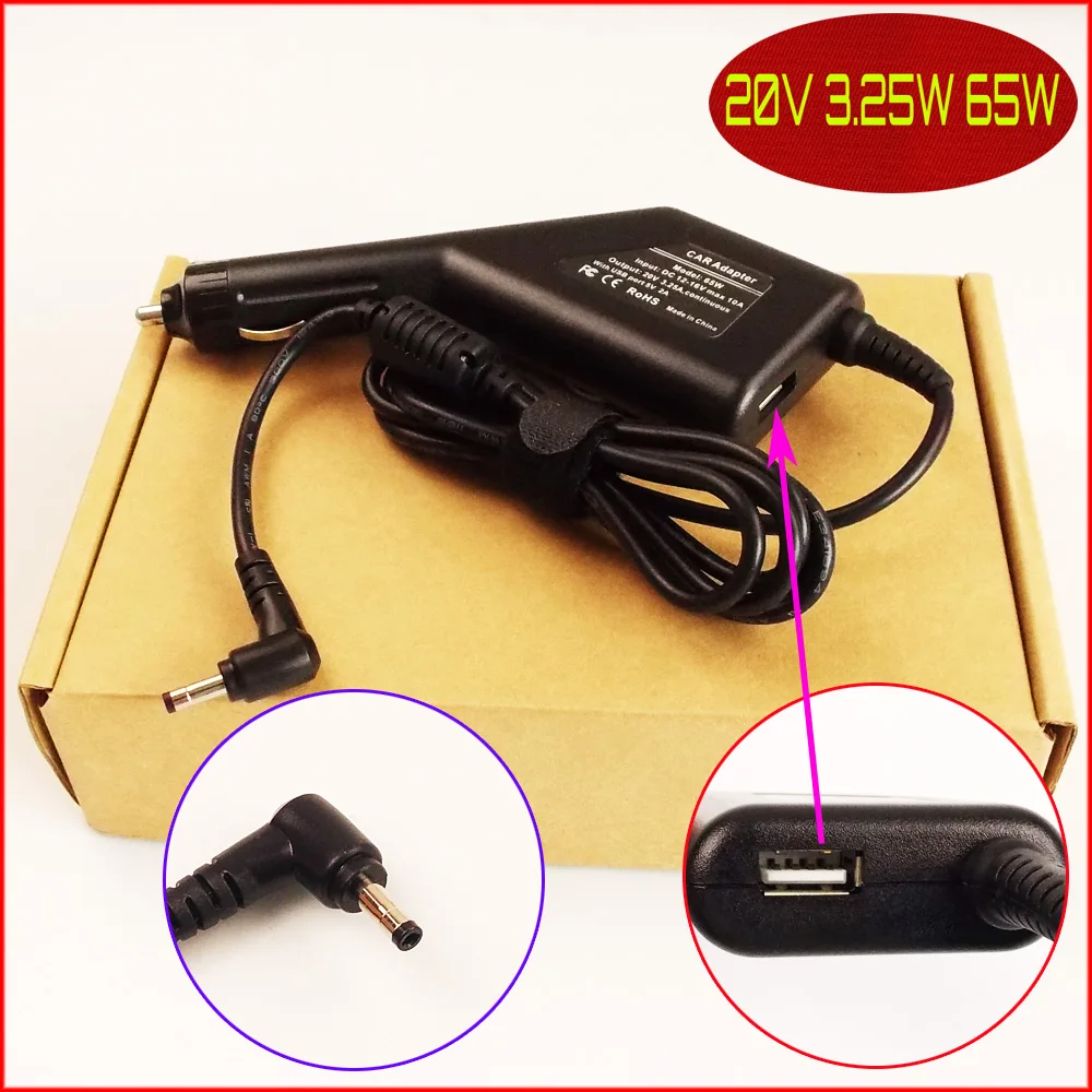 Laptop DC Power Car Adapter Charger 20V 3.25A 65W + USB Port For Lenovo P/N:ADLX65NLC3A ADLX65CDGB2A ADLX65NLC3A ADLX65CLGU2A
Laptop DC Power Car Adapter Charger 20V 3.25A 65W + USB Port For Lenovo P/N:ADLX65NLC3A ADLX65CDGB2A ADLX65NLC3A ADLX65CLGU2A