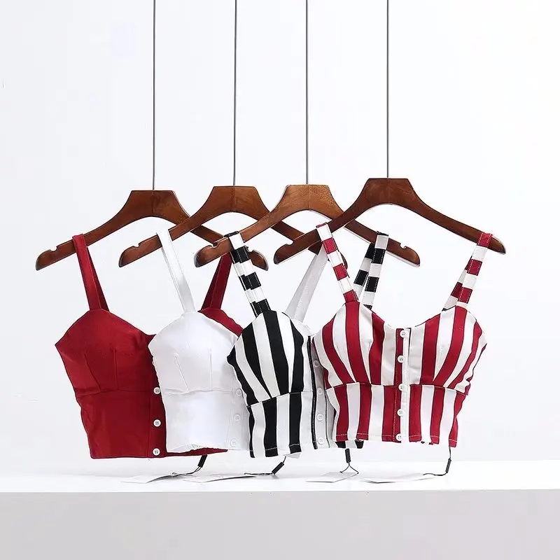 Casual elastic straps crop top women Stretch There's lining Stripes sexy camis tops summer beach dot tank femme Fitness Vest
Casual elastic straps crop top women Stretch There's lining Stripes sexy camis tops summer beach dot tank femme Fitness Vest