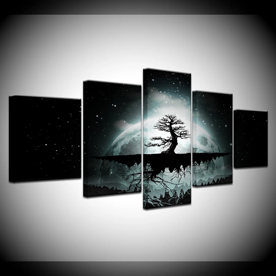 Canvas Painting Tree in larger moon 5 Pieces Wall Art Painting Modular Wallpapers Poster Print for living room Home Decor
Canvas Painting Tree in larger moon 5 Pieces Wall Art Painting Modular Wallpapers Poster Print for living room Home Decor