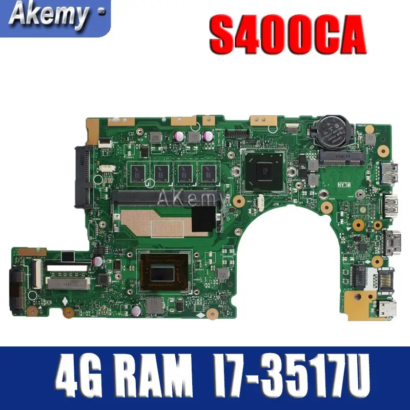 Amazoon S400CA Laptop motherboard for ASUS S400CA S500CA S400C S500C S400 S500 Test original mainboard 4G RAM I7-3517U/3537U
Amazoon S400CA Laptop motherboard for ASUS S400CA S500CA S400C S500C S400 S500 Test original mainboard 4G RAM I7-3517U/3537U