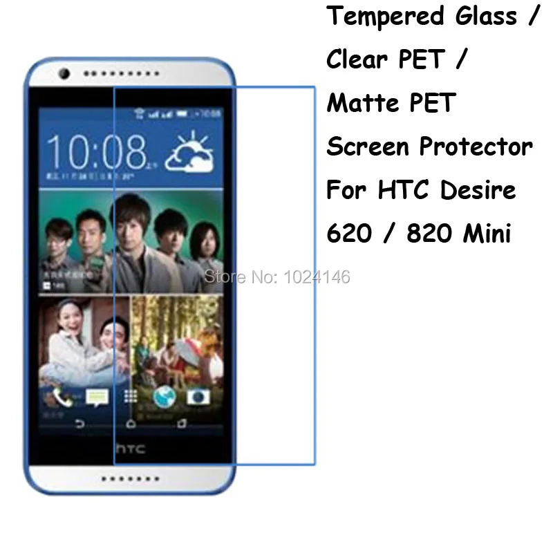 Tempered Glass / Clear PET / Matte PET Front Screen Protector Protective Film Protection Guard For HTC Desire 620 820 Mini 5.0"
Tempered Glass / Clear PET / Matte PET Front Screen Protector Protective Film Protection Guard For HTC Desire 620 820 Mini 5.0"