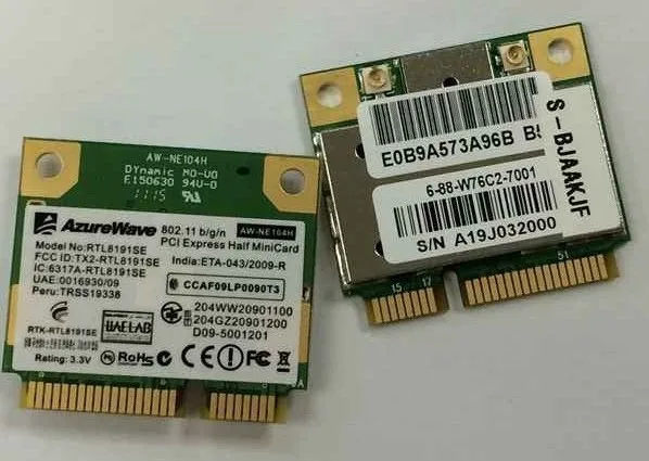 Оптовая продажа, половинная Беспроводная мини-карта PCI-E AzureWave RTL8191SE 300 Мбит/с 802,11 b/g/n
Оптовая продажа, половинная Беспроводная мини-карта PCI-E AzureWave RTL8191SE 300 Мбит/с 802,11 b/g/n