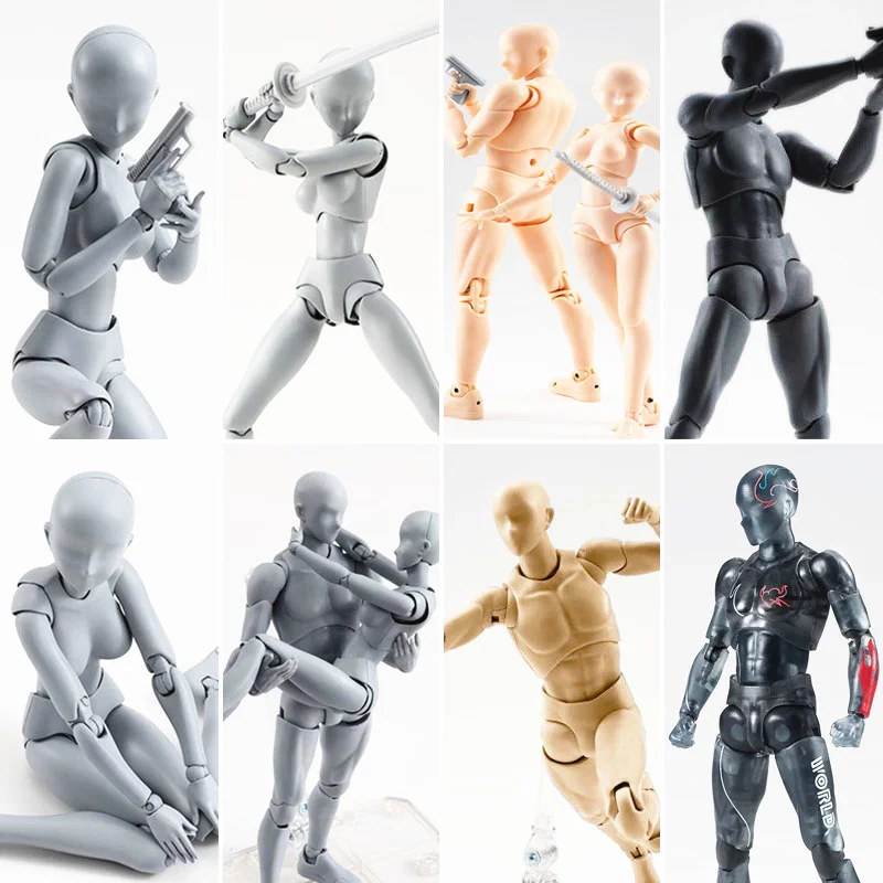 15cm Multi-joint movable Figure SHFiguarts BODY KUN / BODY CHAN Grey / Orange Color Ver PVC Action Figure Collectible Model Toys
15cm Multi-joint movable Figure SHFiguarts BODY KUN / BODY CHAN Grey / Orange Color Ver PVC Action Figure Collectible Model Toys