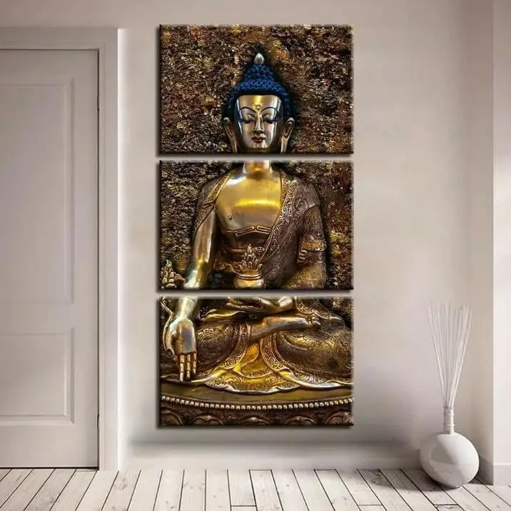 HD printed 3 piece buddha wall art canvas painting for living room buddha statue posters and prints No Frame
HD printed 3 piece buddha wall art canvas painting for living room buddha statue posters and prints No Frame