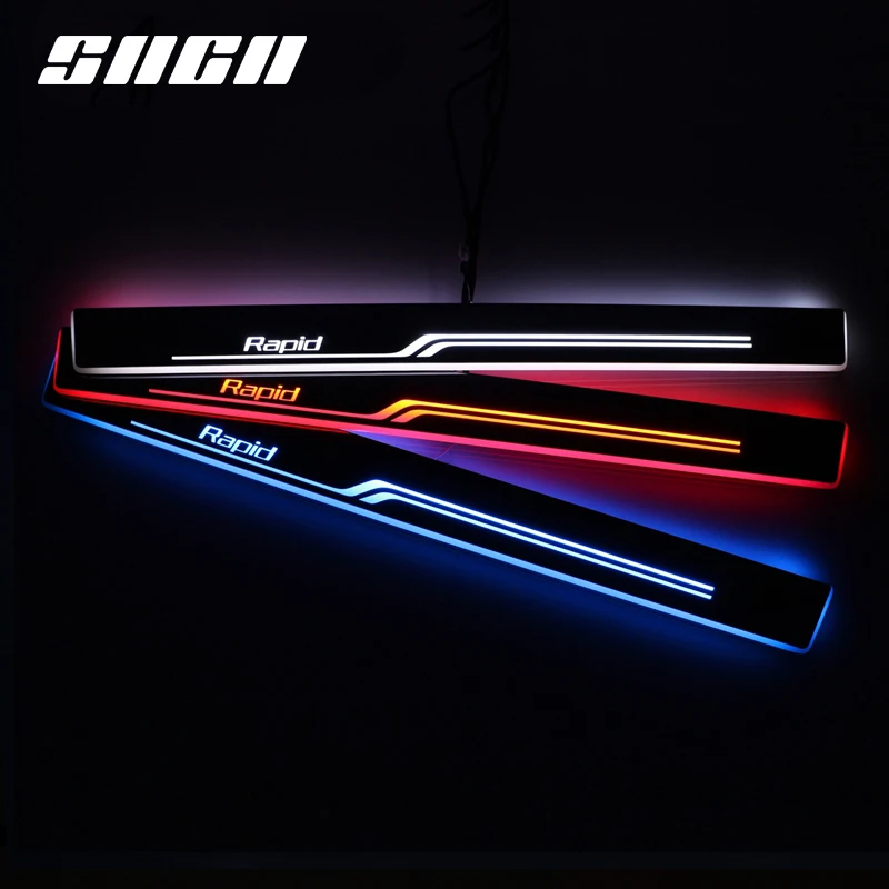 SNCN Trim Pedal LED Car Light Door Sill Scuff Plate Pathway Dynamic Streamer Welcome Lamp For Skoda Rapid 2013 2014 2015 2016
SNCN Trim Pedal LED Car Light Door Sill Scuff Plate Pathway Dynamic Streamer Welcome Lamp For Skoda Rapid 2013 2014 2015 2016