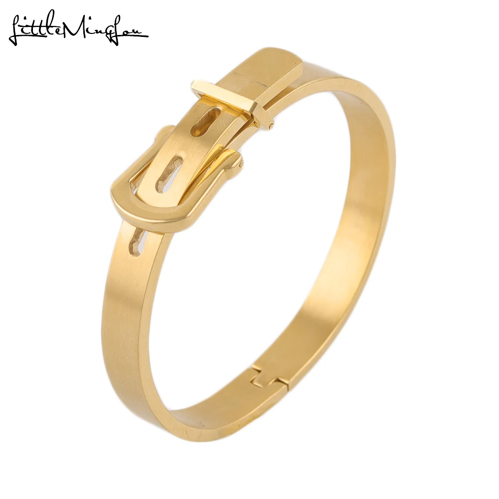 Luxury Brand Gold men titan buckle belt charm Cuff Titanium stainless steel bracelets bangles for men women jewelry
Luxury Brand Gold men titan buckle belt charm Cuff Titanium stainless steel bracelets bangles for men women jewelry