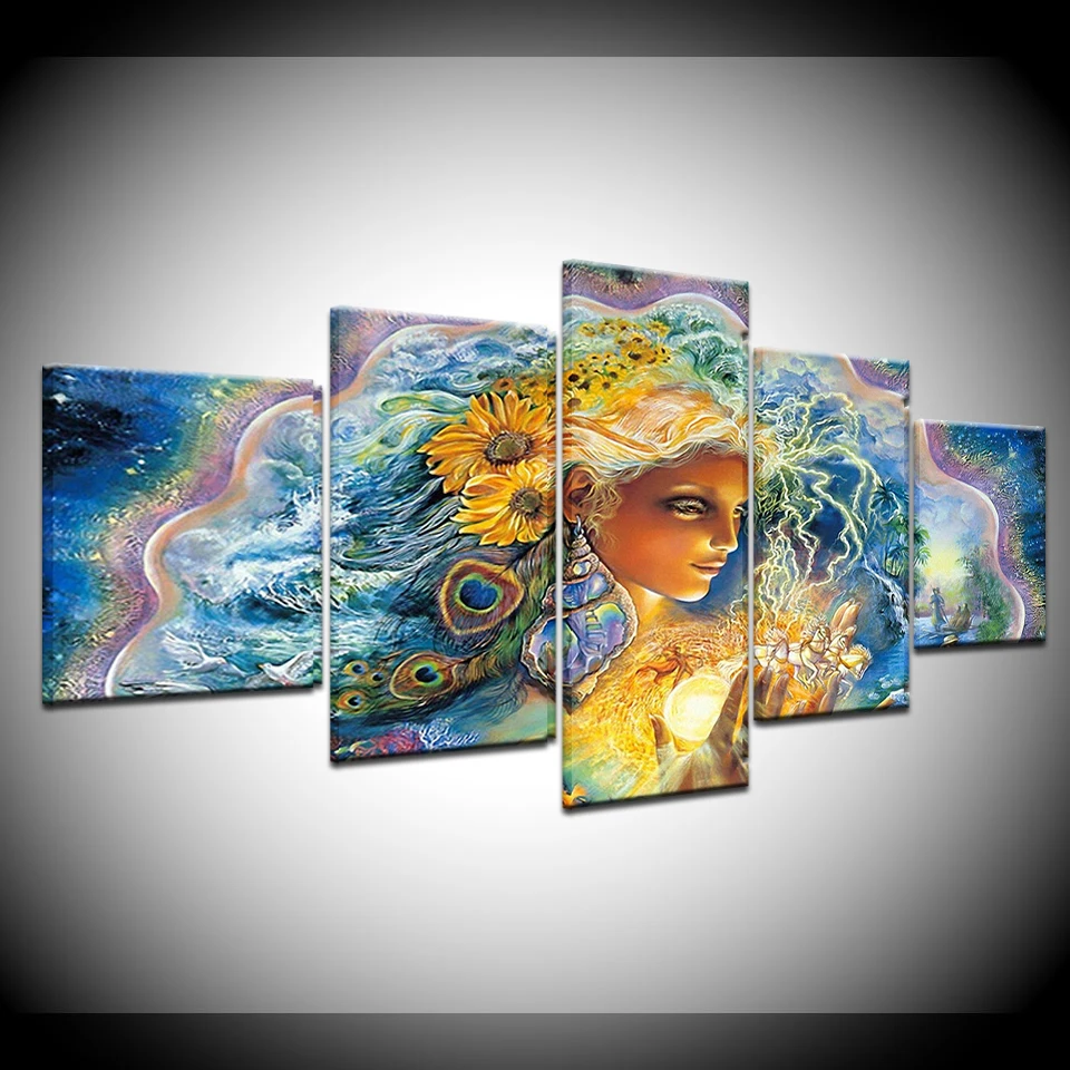 5 Piece Canvas Art Beautiful Girl Flower Abstract Oil Painting Modern Wall Art Pictures Painting Canvas Prints Unframed Artwork
5 Piece Canvas Art Beautiful Girl Flower Abstract Oil Painting Modern Wall Art Pictures Painting Canvas Prints Unframed Artwork