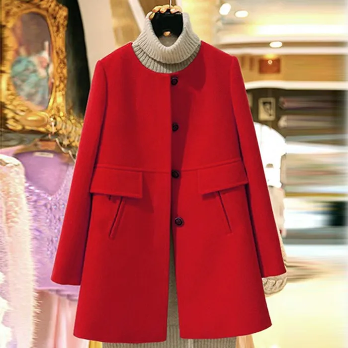 5XL 2019 Women Autumn Winter Fashion Wool Coat Casual Jackets Blend Female Elegant Long Sleeve Wool Coat Outwear
5XL 2019 Women Autumn Winter Fashion Wool Coat Casual Jackets Blend Female Elegant Long Sleeve Wool Coat Outwear