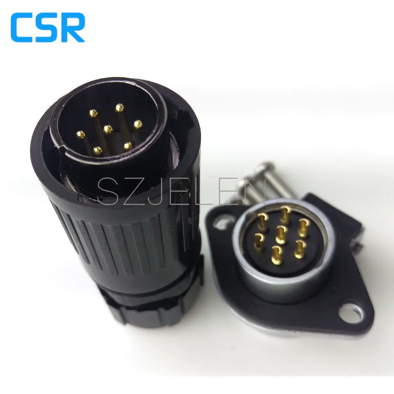 JELEN HP20 series,7 pin Industrial Connectors Plug Socket, Aviation connector, Power Charger male and female connectors 7 pin
JELEN HP20 series,7 pin Industrial Connectors Plug Socket, Aviation connector, Power Charger male and female connectors 7 pin