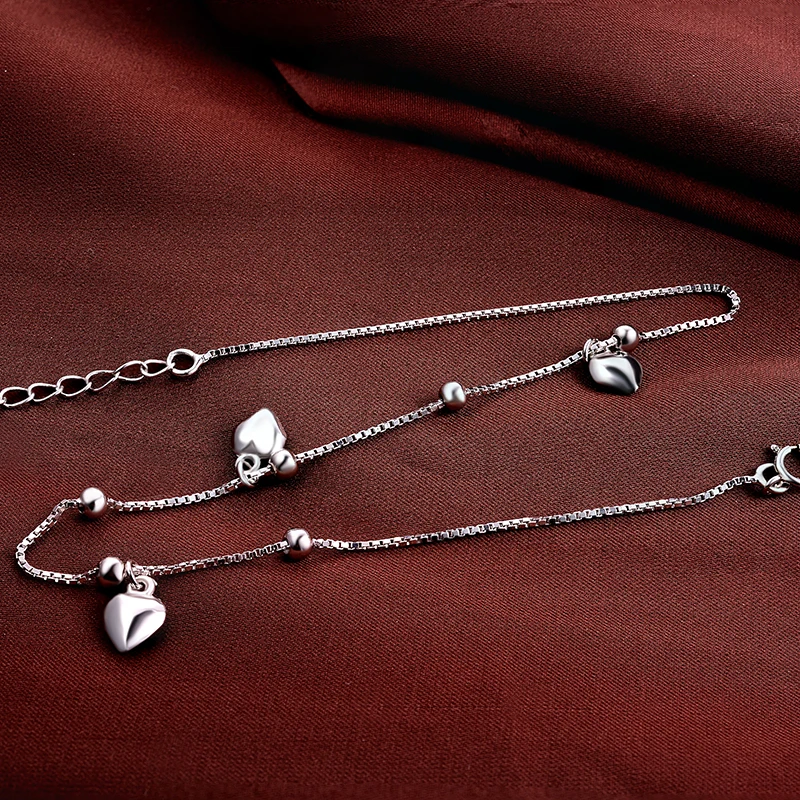 Valily Women Foot Bracelets 925 Silver Sterling Ankel Bracelets for Women Heart Charm Chain Bracelet Summer vacation Style
Valily Women Foot Bracelets 925 Silver Sterling Ankel Bracelets for Women Heart Charm Chain Bracelet Summer vacation Style