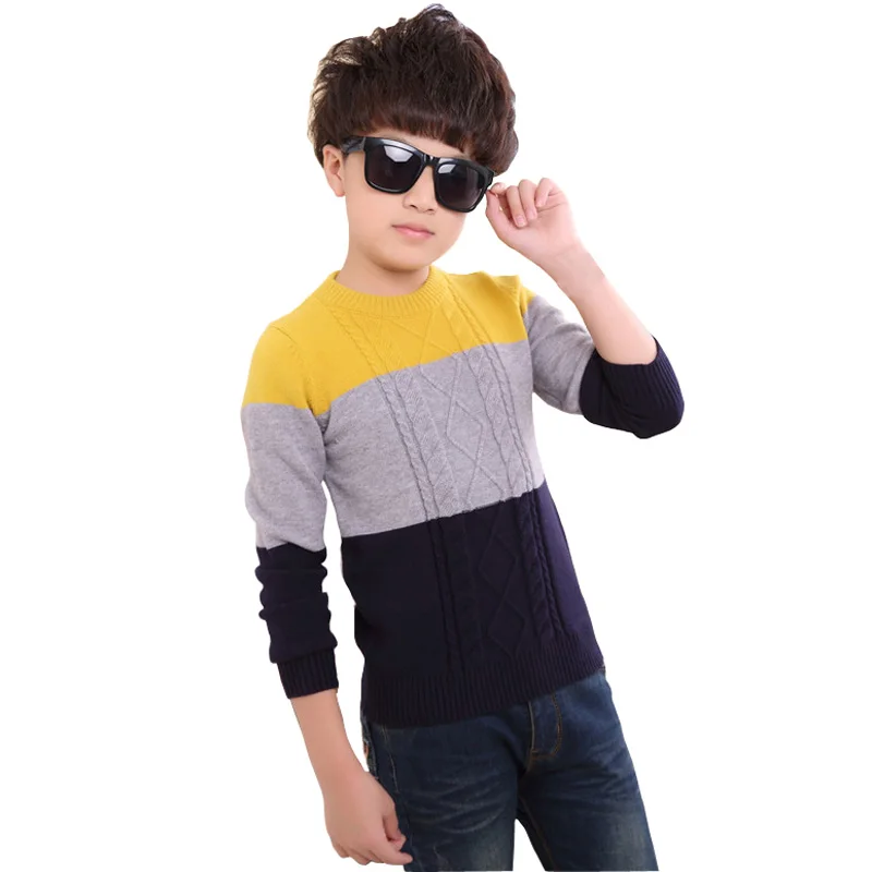 Autumn Winter Boys Sweaters Patchwork Pattern Casual Style Knitted Boys Pullover Students Boys Knitwear 12M-13T BC259
Autumn Winter Boys Sweaters Patchwork Pattern Casual Style Knitted Boys Pullover Students Boys Knitwear 12M-13T BC259