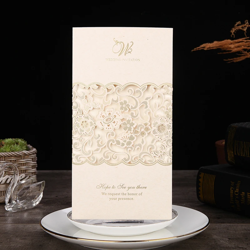 50pcs Elegant Laser Cut Wedding Invitation Card Customize Business Greeting Cards Wedding Bridal Shower Birthday Party Supplies
50pcs Elegant Laser Cut Wedding Invitation Card Customize Business Greeting Cards Wedding Bridal Shower Birthday Party Supplies
