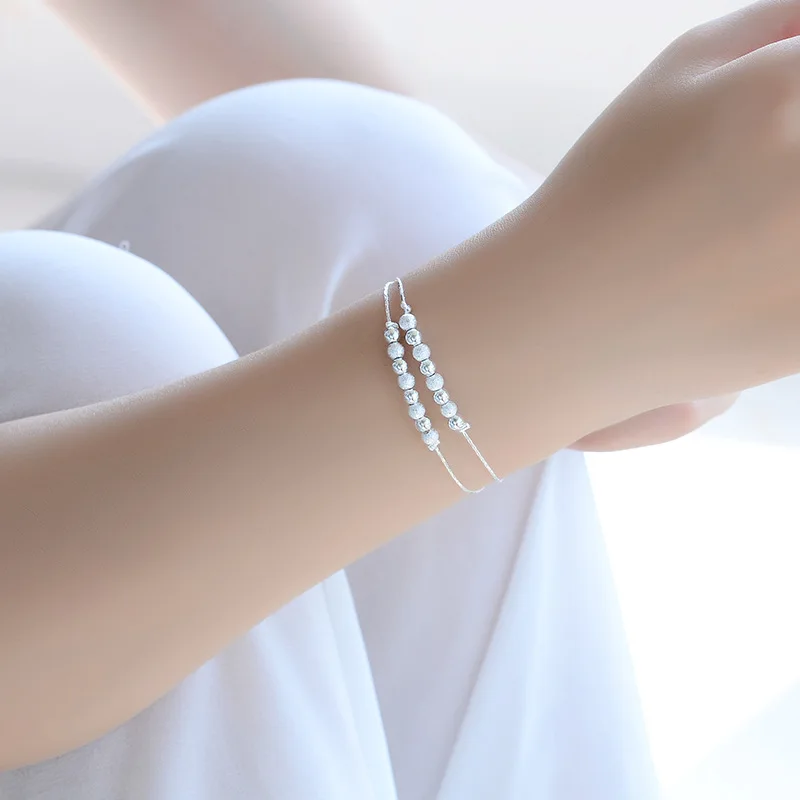 TJP Charm Frosted Balls Women Silver Bracelets Jewelry Top Quality 925 Silver Anklets For Girl Female Wedding PartyAccessories
TJP Charm Frosted Balls Women Silver Bracelets Jewelry Top Quality 925 Silver Anklets For Girl Female Wedding PartyAccessories