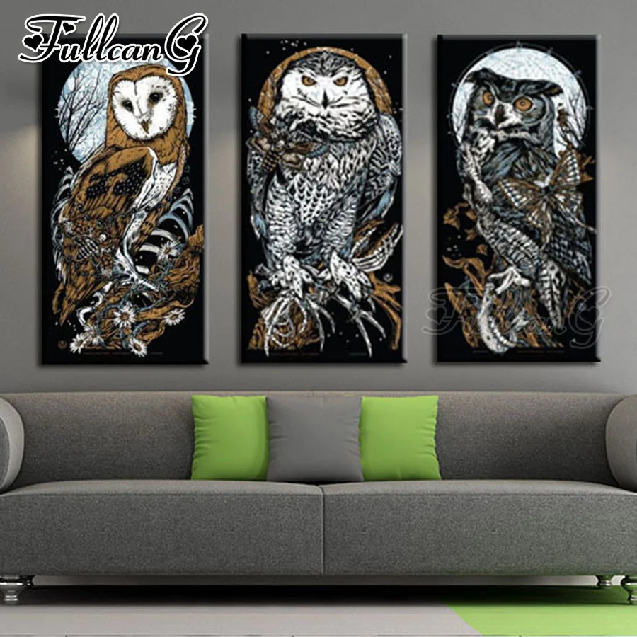 FULLCANG diy 5d diamond embroidery moon eagle animals triptych mosaic painting full square/round living room decoration FC1405
FULLCANG diy 5d diamond embroidery moon eagle animals triptych mosaic painting full square/round living room decoration FC1405