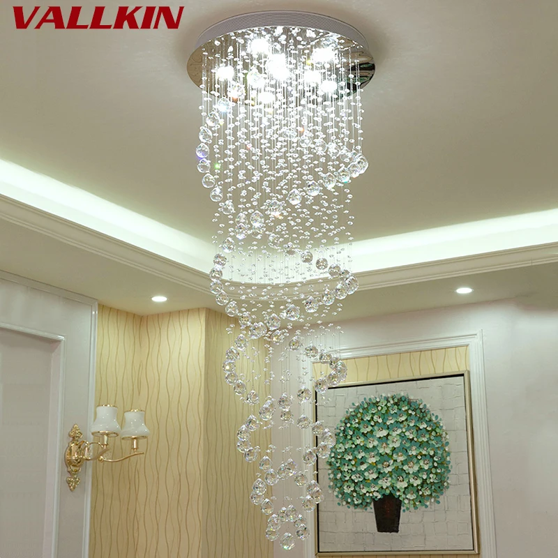 Modern LED Double Spiral Crystal Chandelier Lighting for Foyer Staircase Hotel Hall Ceiling Chandeliers Hanging Suspension Lamp
Modern LED Double Spiral Crystal Chandelier Lighting for Foyer Staircase Hotel Hall Ceiling Chandeliers Hanging Suspension Lamp