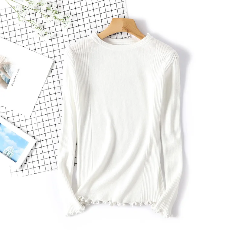 Pearl beaded Sweater Autumn Winter Women Candy Color Pullover Jumper Long Sleeve O-Neck Knitted Tops Outwear Pull Femme
Pearl beaded Sweater Autumn Winter Women Candy Color Pullover Jumper Long Sleeve O-Neck Knitted Tops Outwear Pull Femme